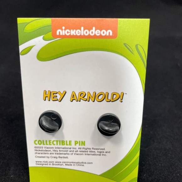 SDCC 2023 Exclusive nickelodeon Hey Arnold pin Zen Monkey LE 250/250 - Picture 2 of 3